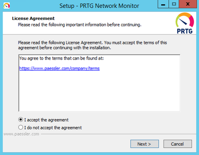 Setup Dialog: License Agreement Setup Dialog: License Agreement
